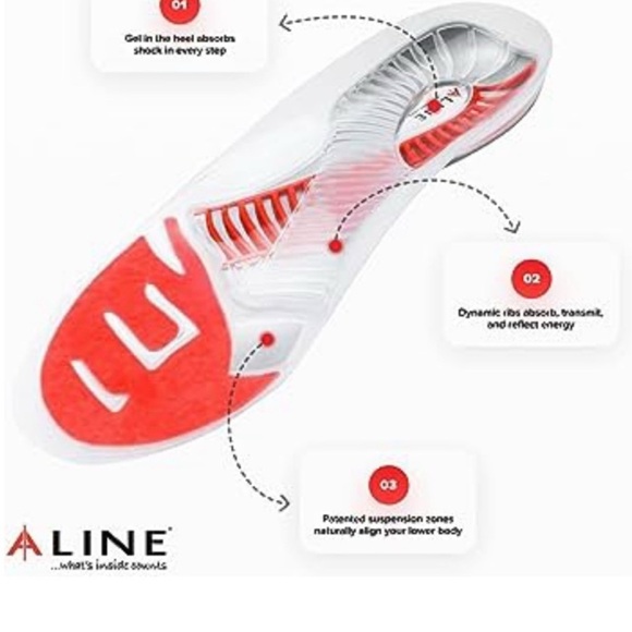 Alpine Red and Gray Performance Shoes with Cushioned Support - Picture 3 of 5